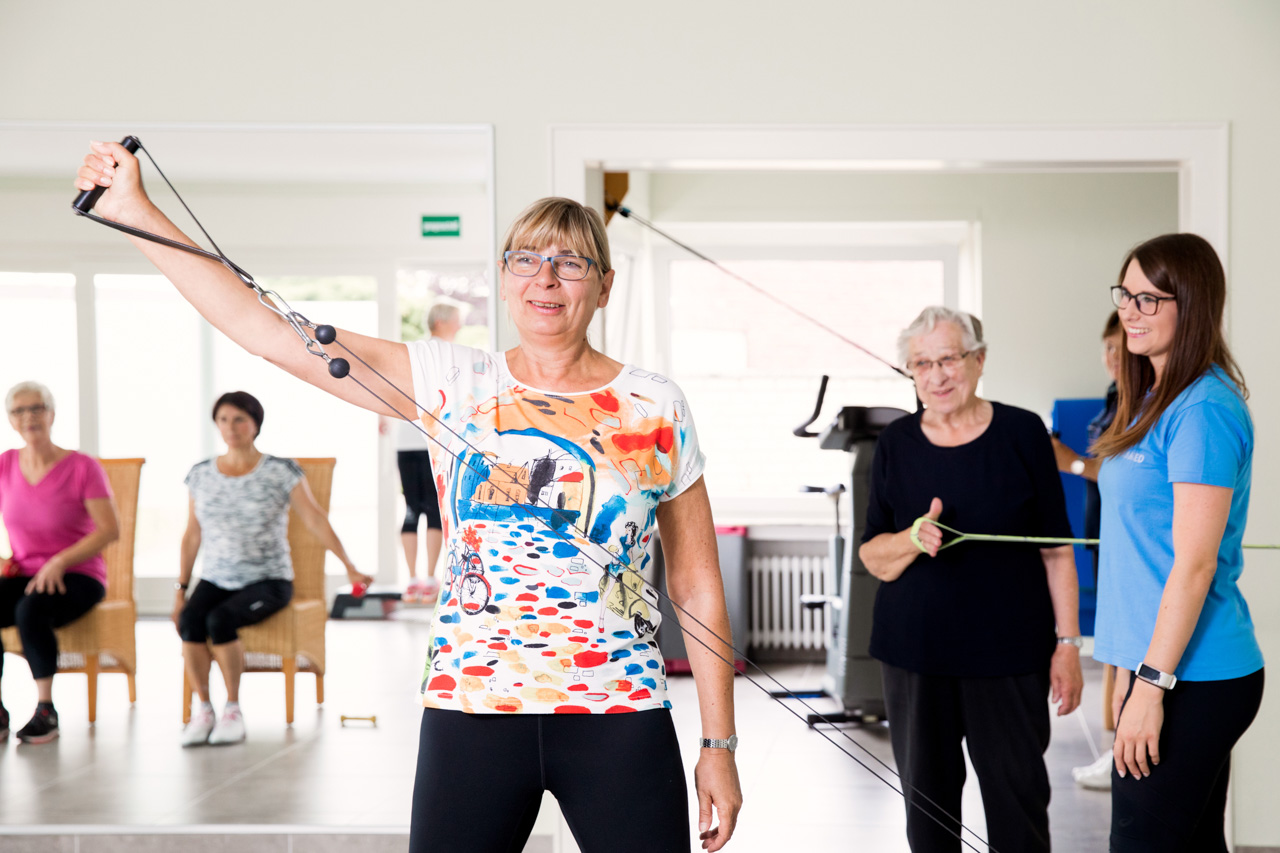 Zirkeltraining in der Seniorengymnastik