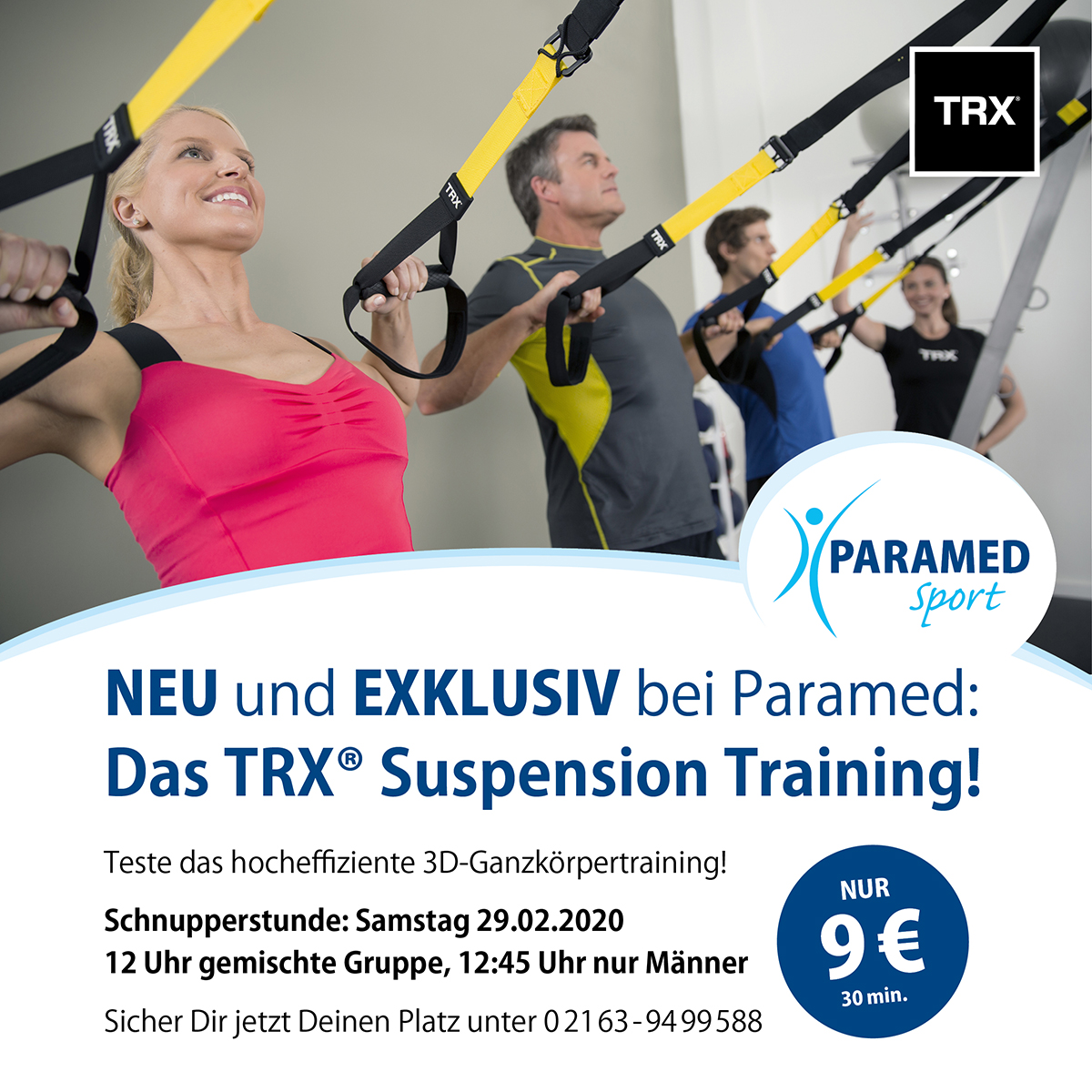 Neu und exklusiv bei Paramed: Das TRX Suspension Training!